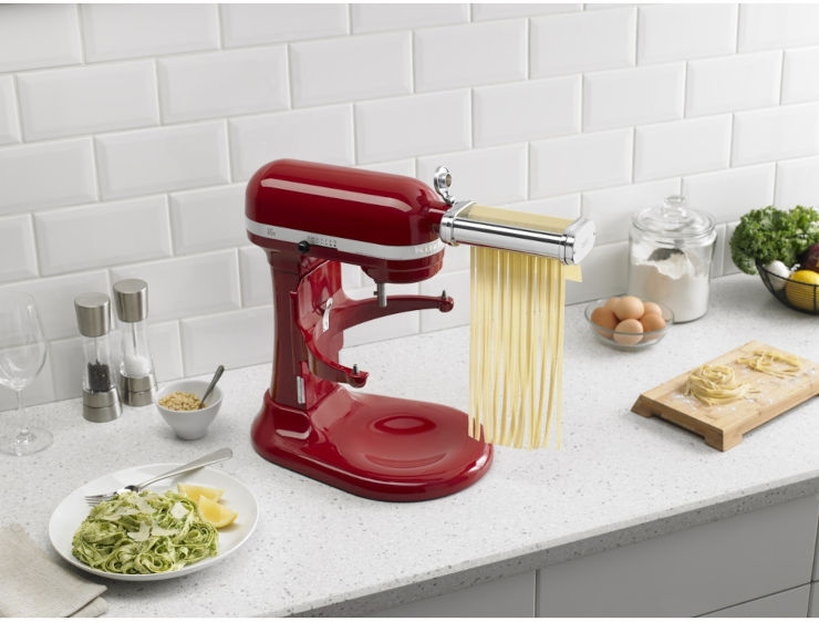 3-Piece Pasta Rolling and Cutting Set KitchenAid 5KSMPRA طقم مكون من 3 ملحقات لتمديد وقطع المعكرونة