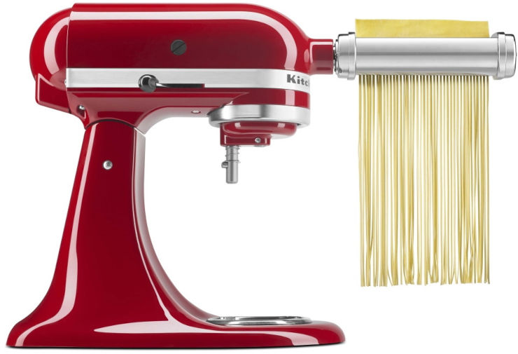 3-Piece Pasta Rolling and Cutting Set KitchenAid 5KSMPRA طقم مكون من 3 ملحقات لتمديد وقطع المعكرونة