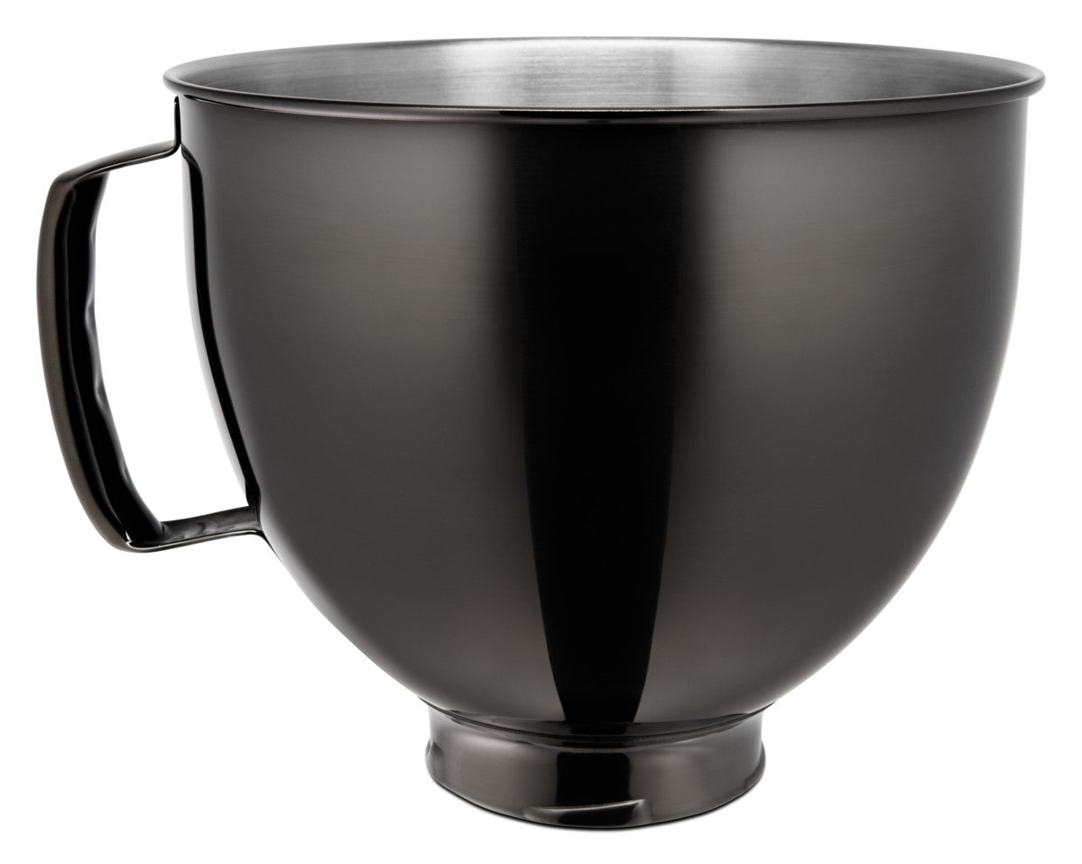 KITCHENAID MIXER BLACK STAINLESS BOWL جرن ستانلس اسود لعجانة كيتشن ايد