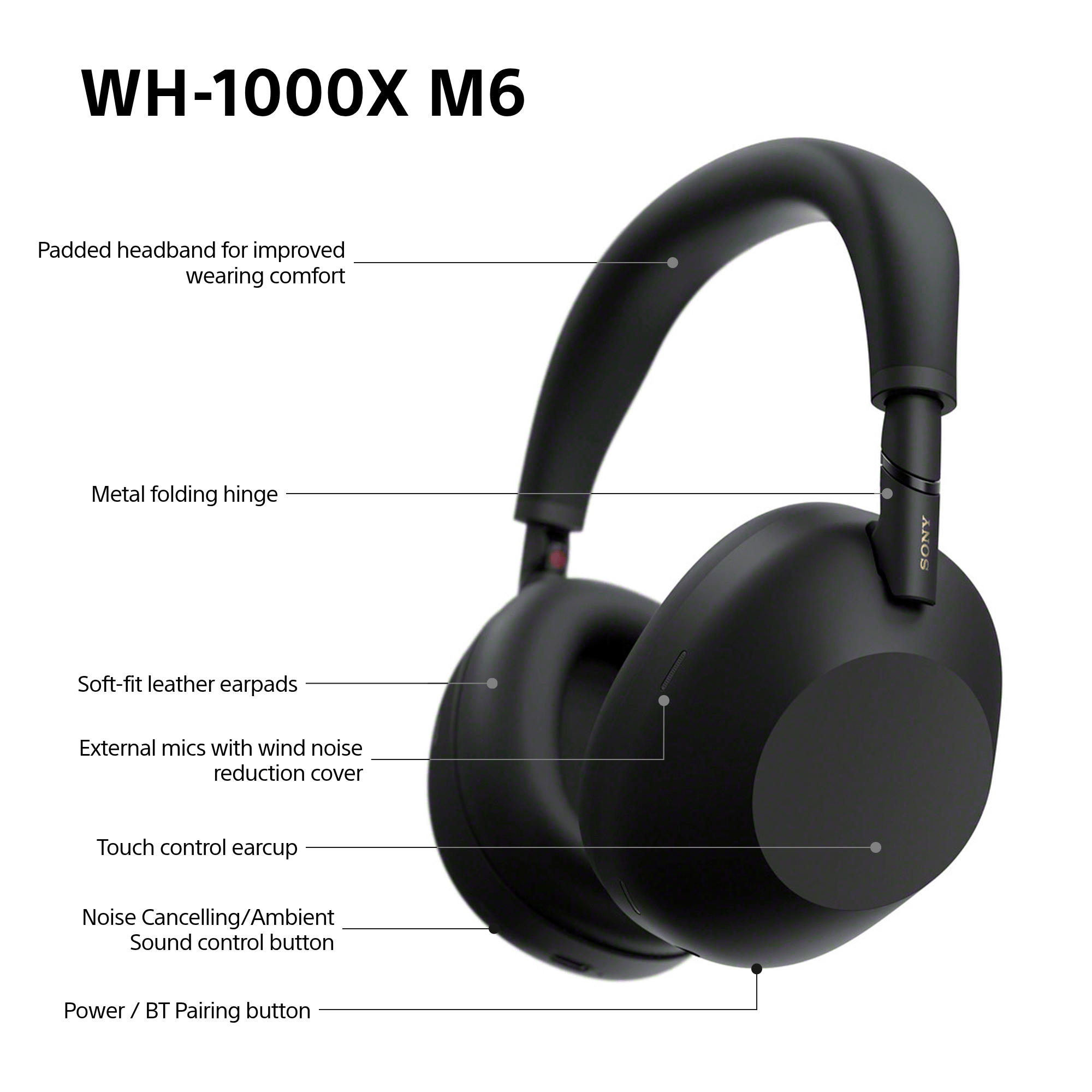 1000X series | WH-1000XM6 Wireless Noise Cancelling Headphones سماعات لا سلكية
