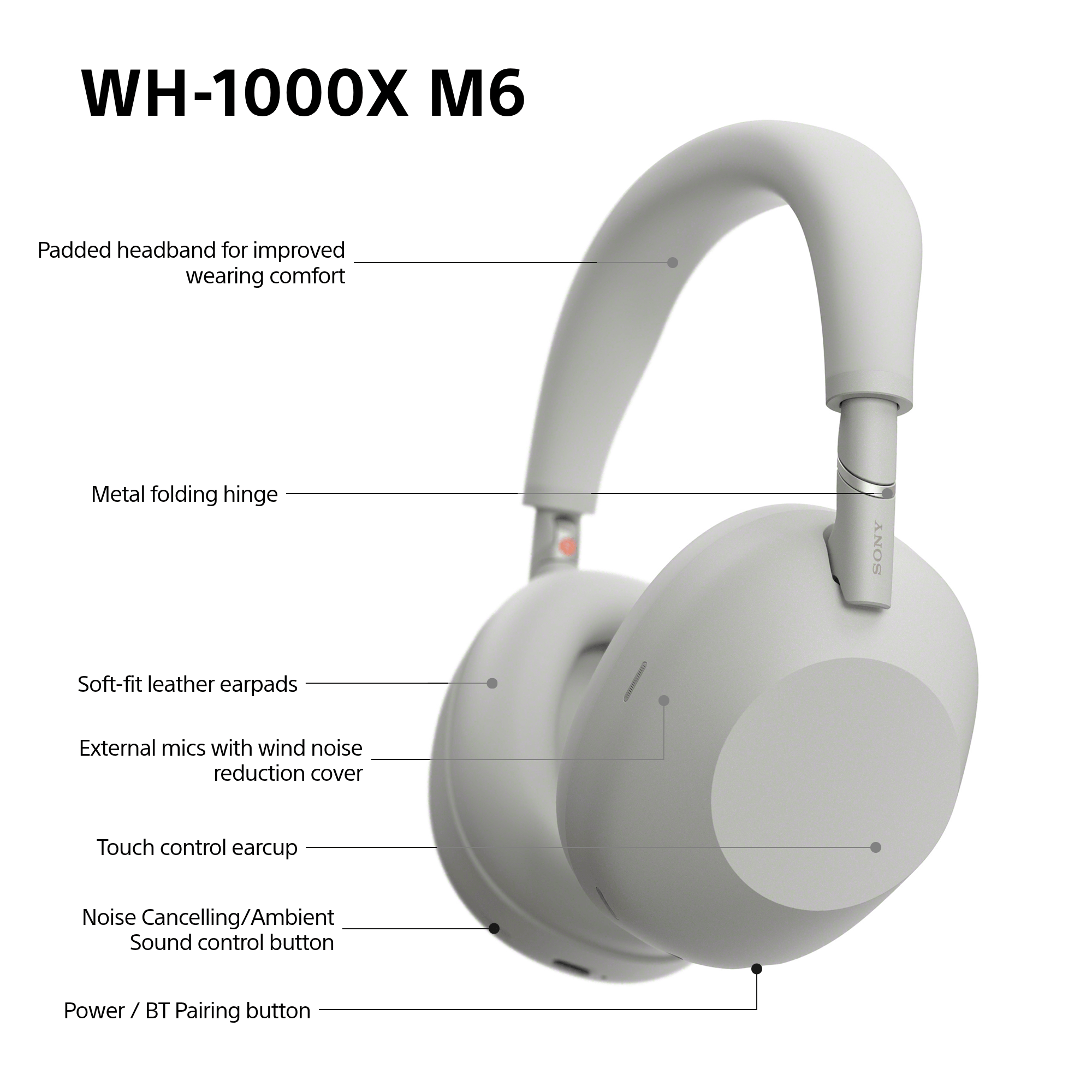 1000X series | WH-1000XM6 Wireless Noise Cancelling Headphones سماعات لا سلكية
