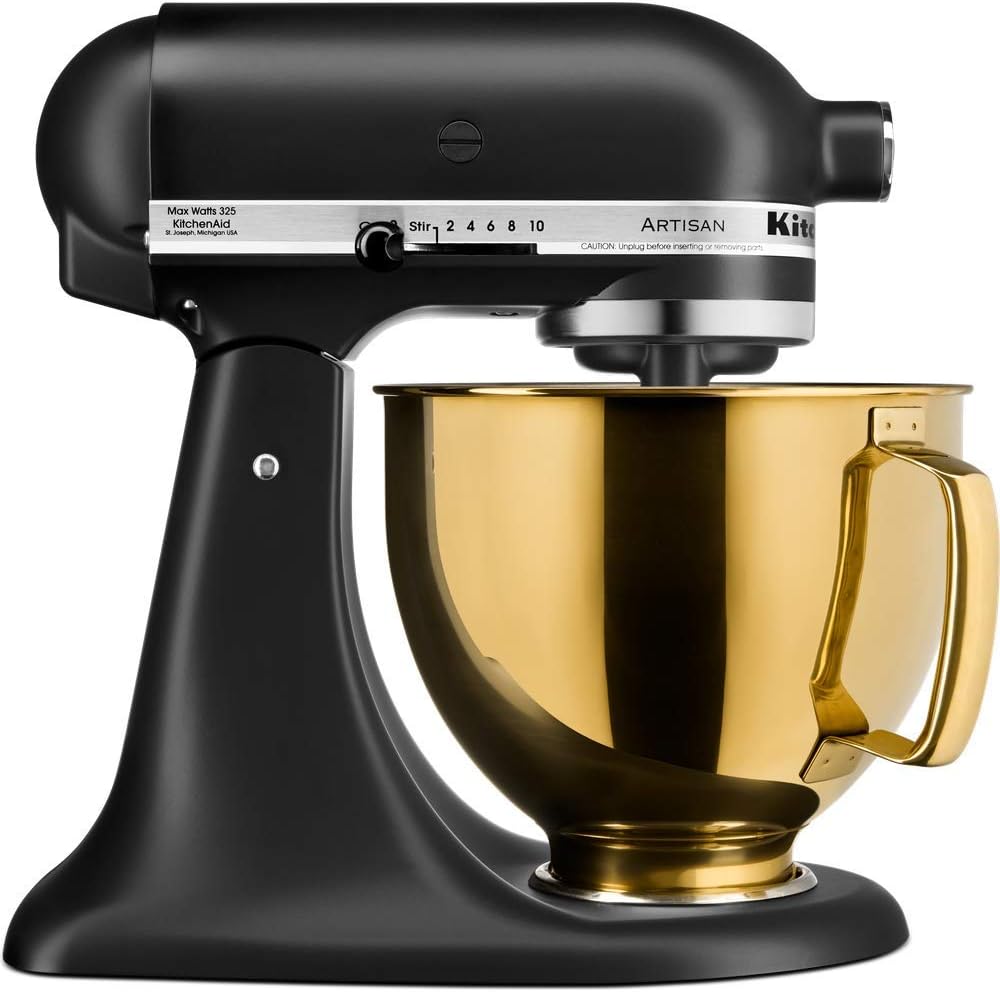 KITCHENAID MIXER GOLD STAINLESS BOWL جرن ستانلس ذهبي لعجانة كيتشن ايد