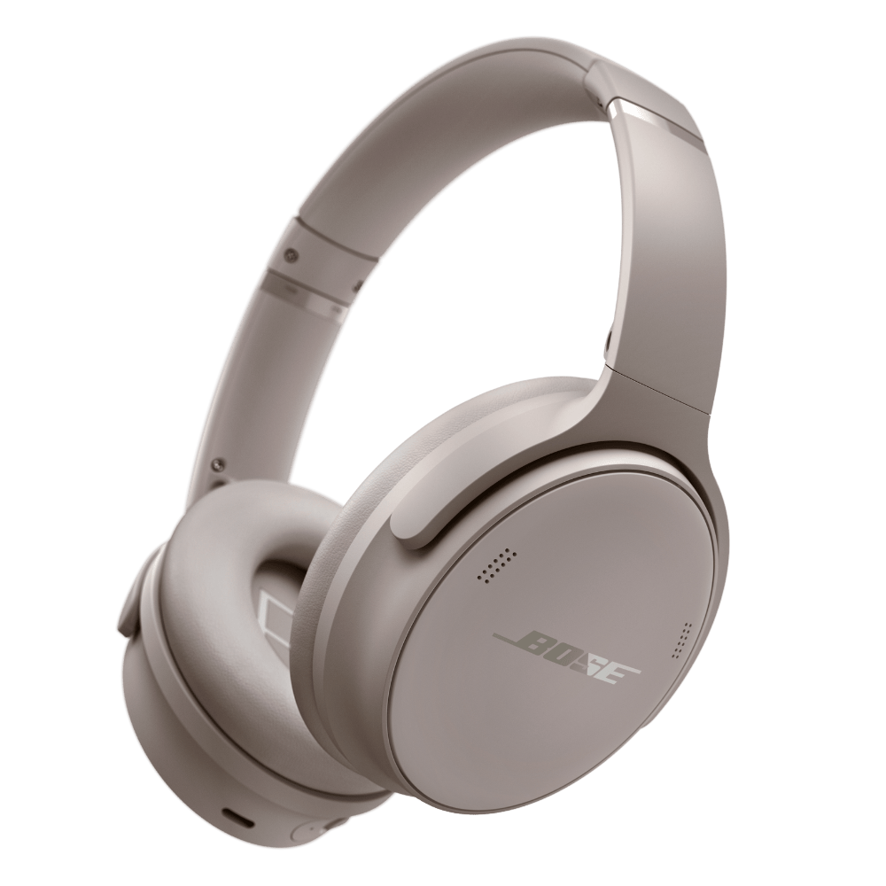אוזניות ביטול רעשים אלחוטיות Bose QuietComfort Headphones בצבע אבן חול