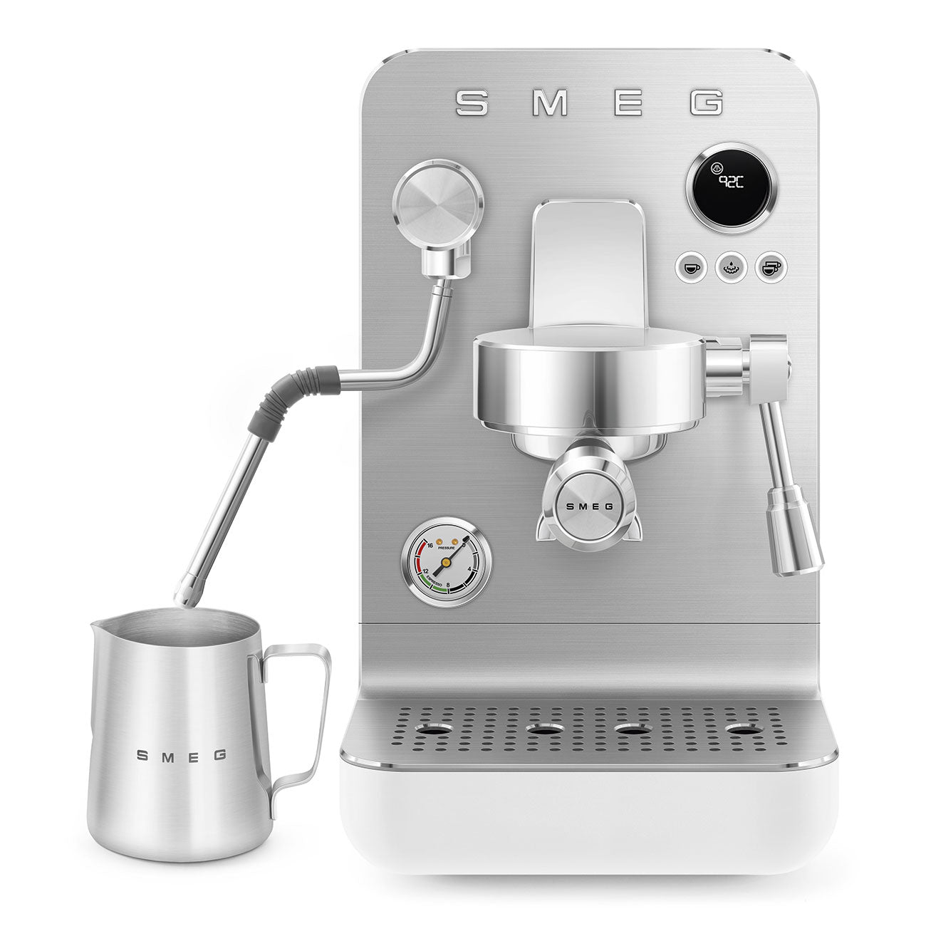 Smeg EMC02 — ماكينة قهوة باريستا احترافية مع مطحنة