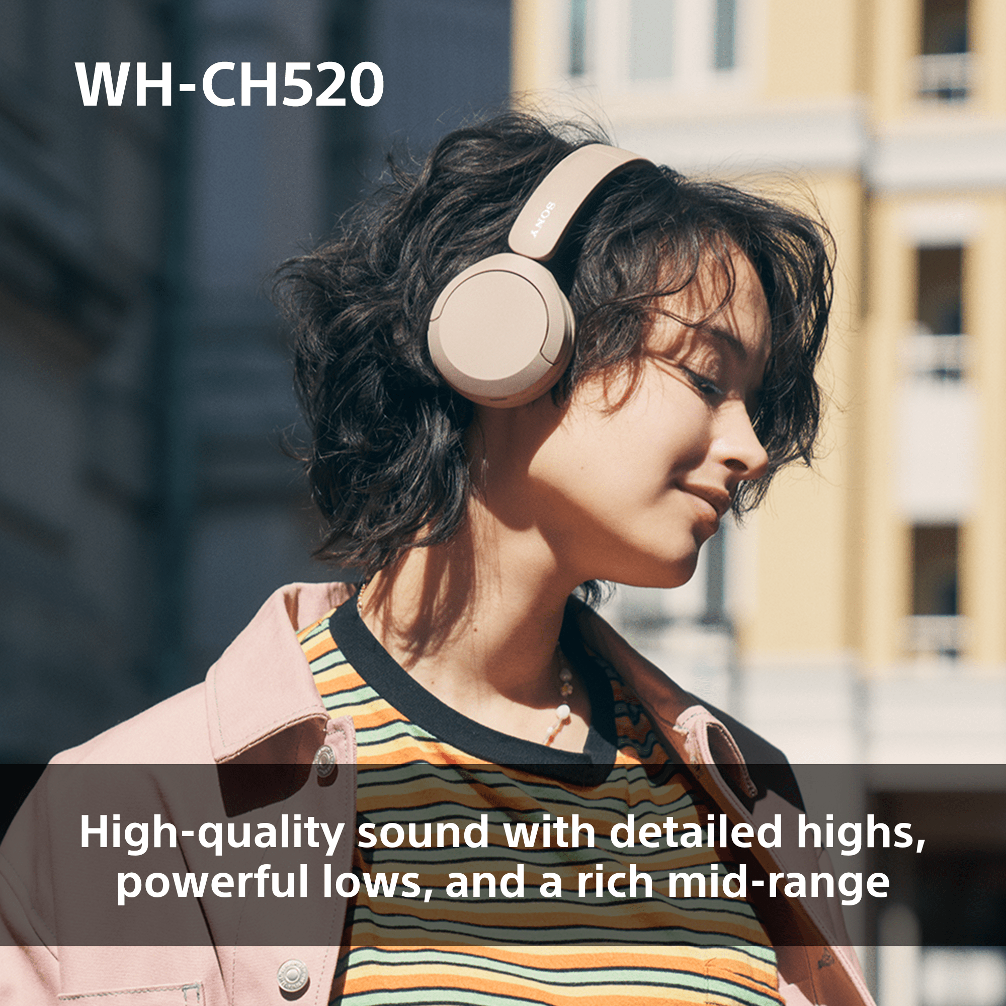 WH-CH520 Wireless Headphones with Microphone