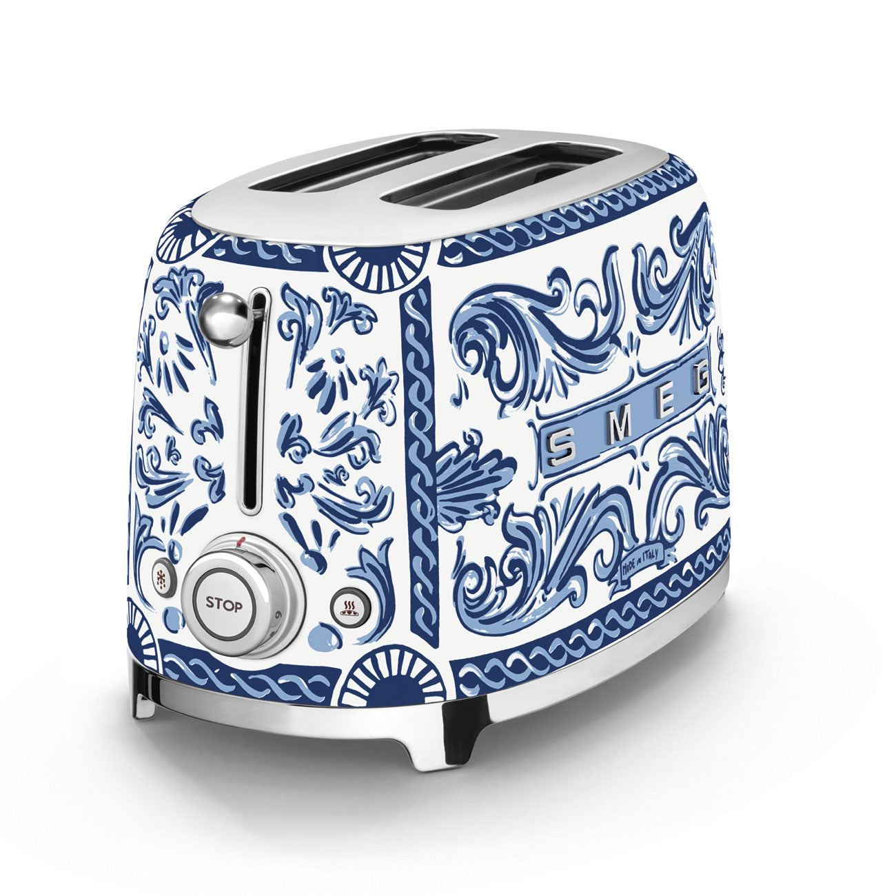 محمّصة توست لشريحتين بتصميم خاص من Smeg موديل TSF01DGB – إصدار خاص Dolce & Gabbana (D&G)