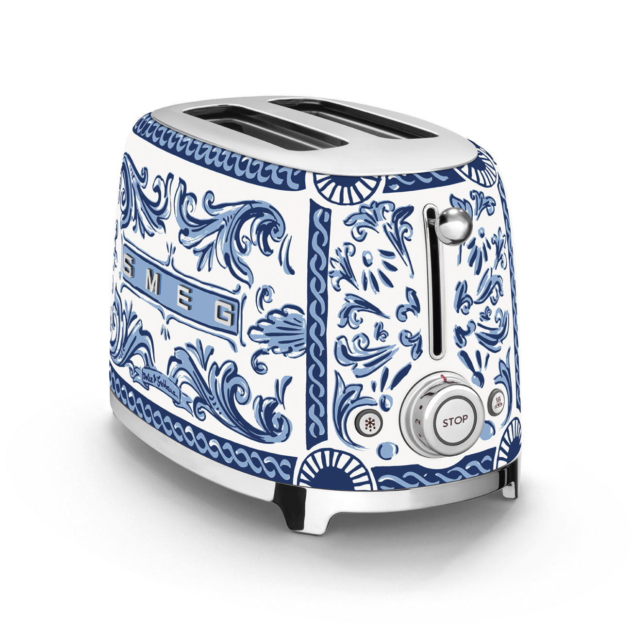 محمّصة توست لشريحتين بتصميم خاص من Smeg موديل TSF01DGB – إصدار خاص Dolce & Gabbana (D&G)