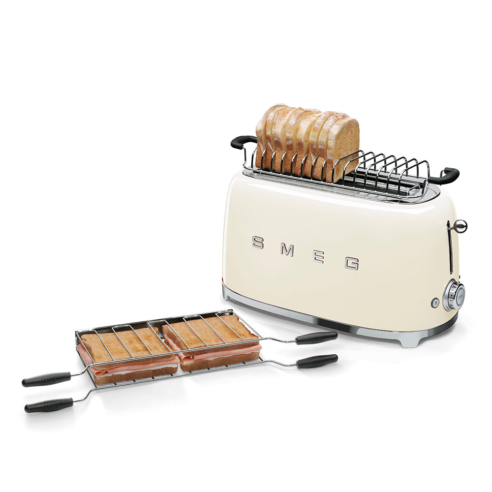 Smeg TSF02 — محمصة خبز 4 شرحات ريترو بتصميم كلاسيكي أنيق